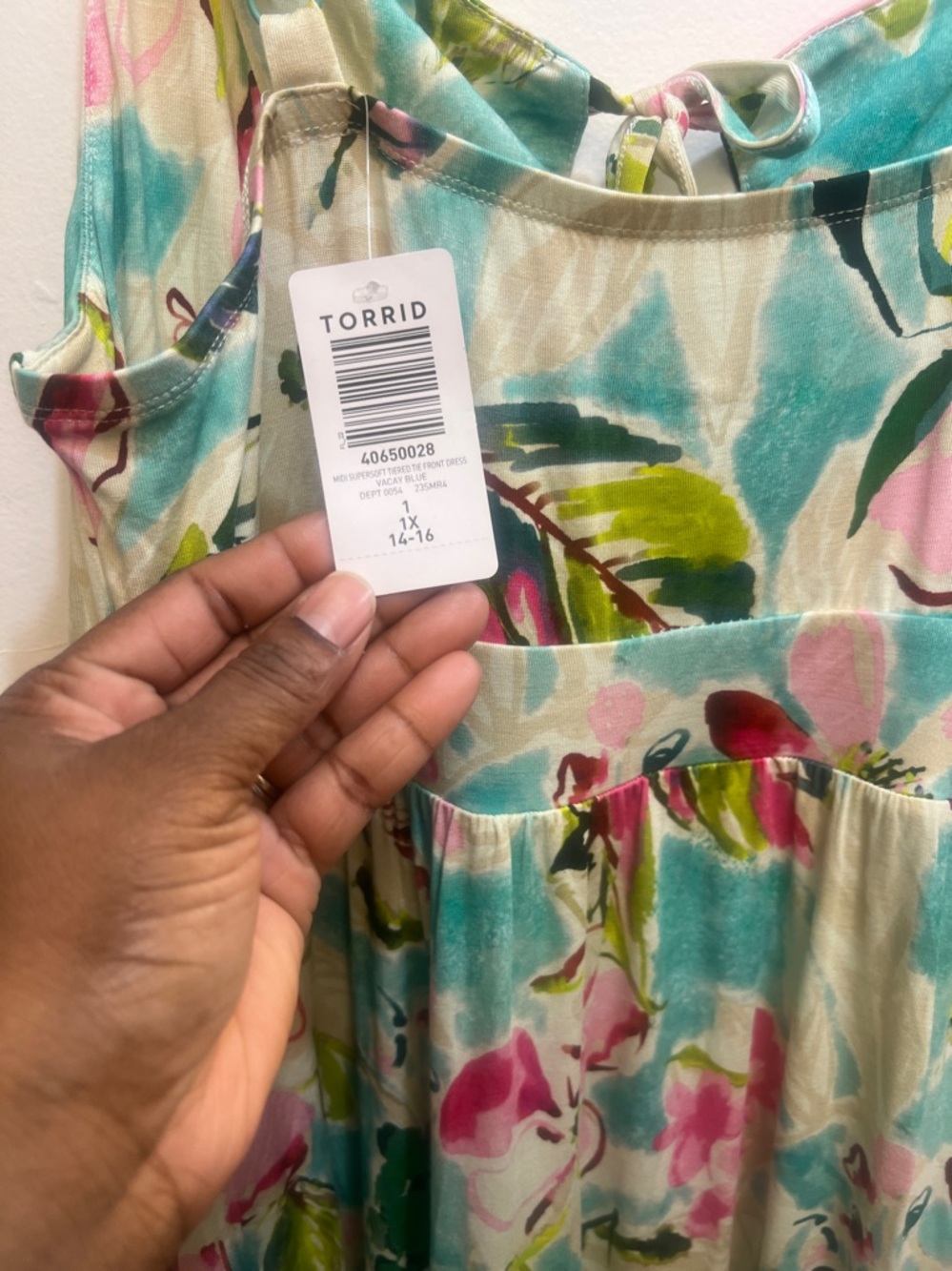 Torrid Midi Supersoft
Tiered Tie Front Dress - Picture 6 of 6